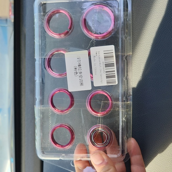 Pink aluminum alloy knob covers for Chevy Silverado 8 pcs NEW in pkg - Picture 6 of 6